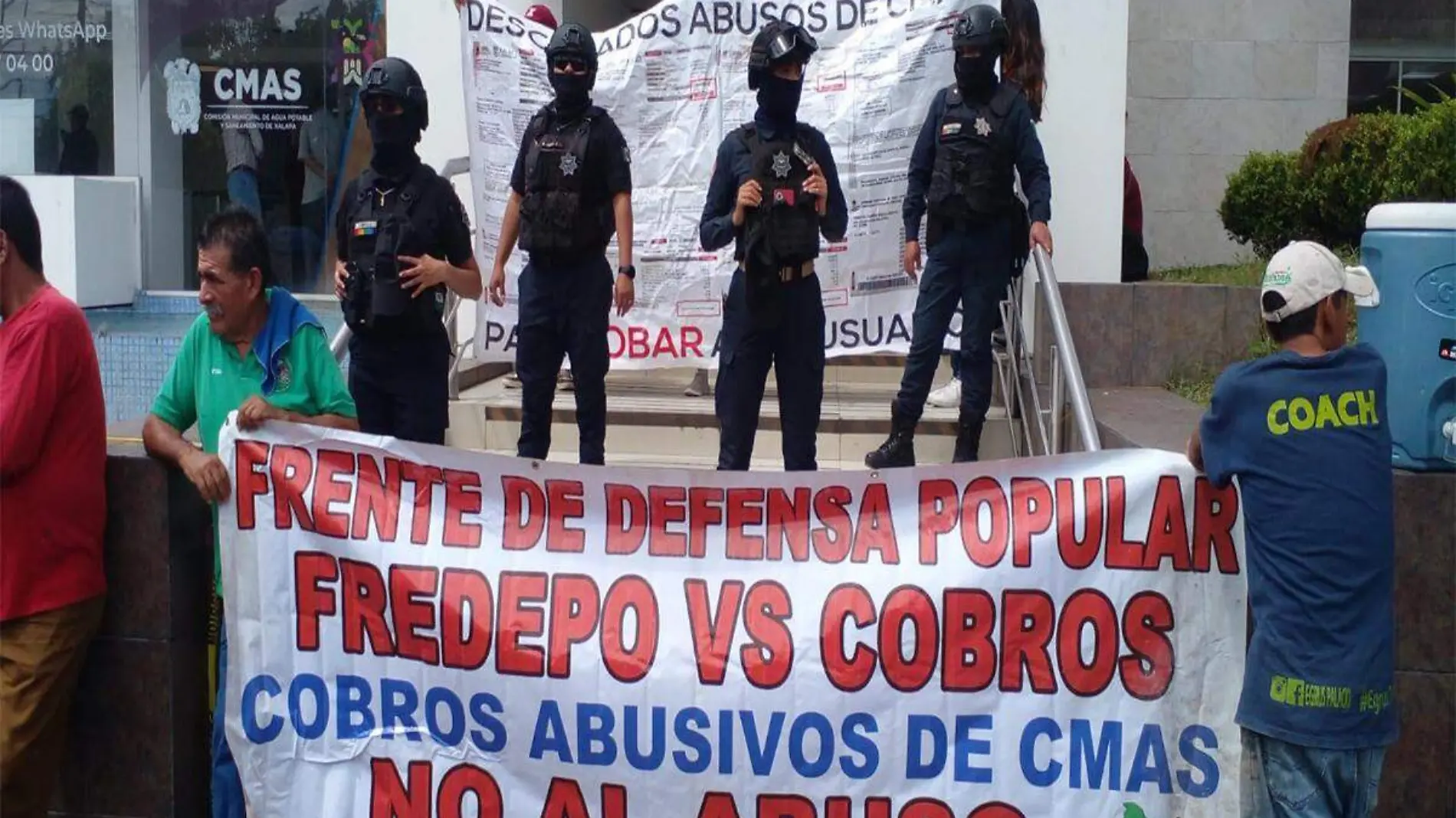 Manifestación en CMAS